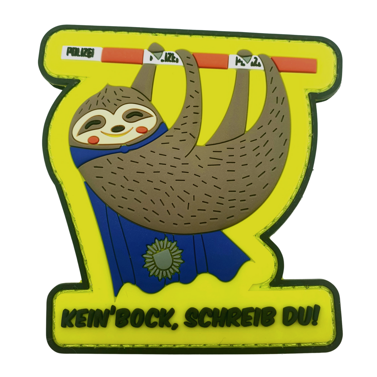 Police Sloth Rubber Patch