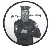 Bearded Cop Textile Patch