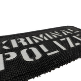 Lasercut Kriminalpolizei Textil Patch
