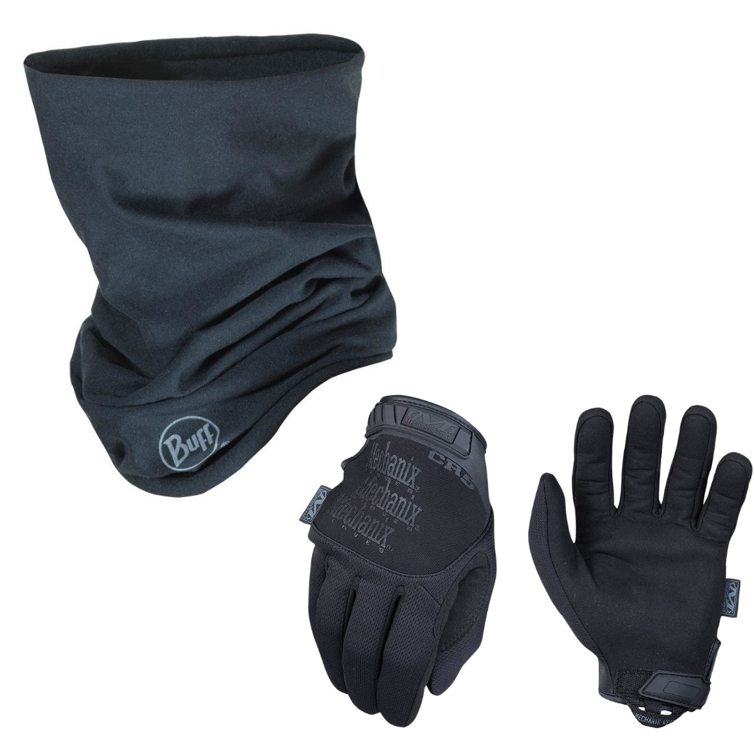 handschuhe security BUNDLE: Buff Cut Proof Schlauchtuch + Mechanix Wear Tactical Pursuit D – GEARBUDDIES