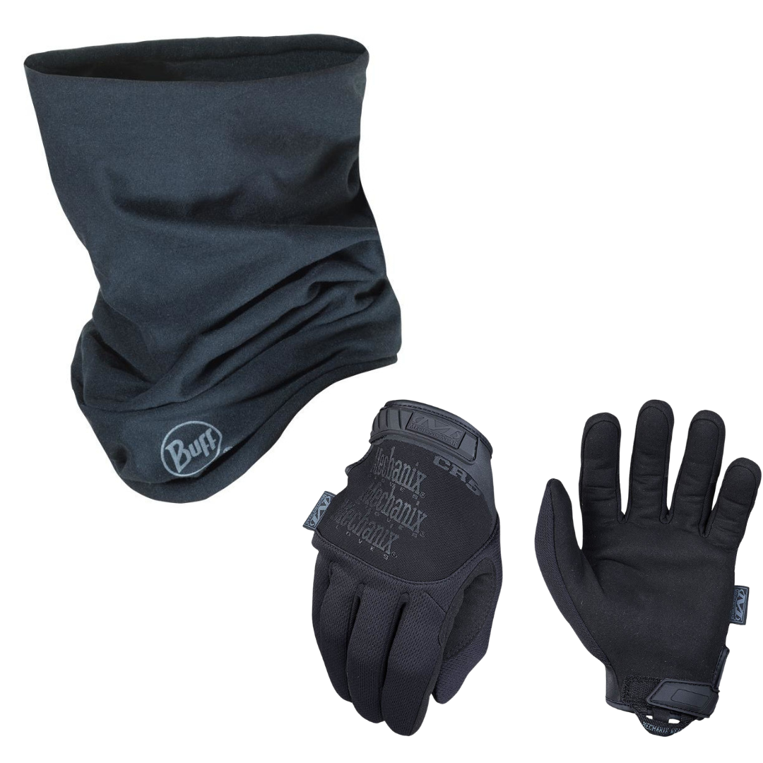 BUNDLE: Buff Cut Proof Schlauchtuch + Mechanix Wear Tactical Pursuit D5 Handschuhe