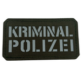 Lasercut Kriminalpolizei Textil Patch