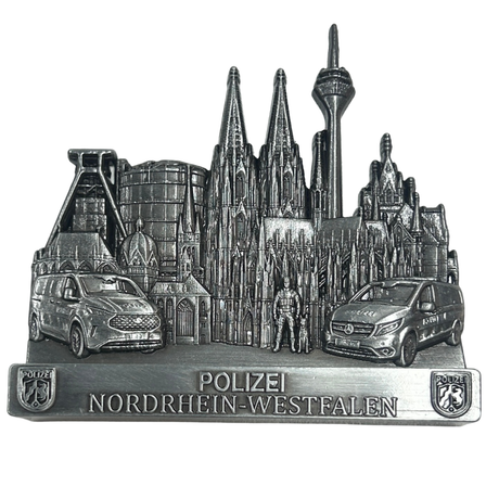 Polizei Bundesländer 3D-Metallskulpturen