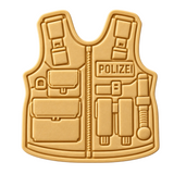 Keks Ausstechform Polizei Einsatzweste