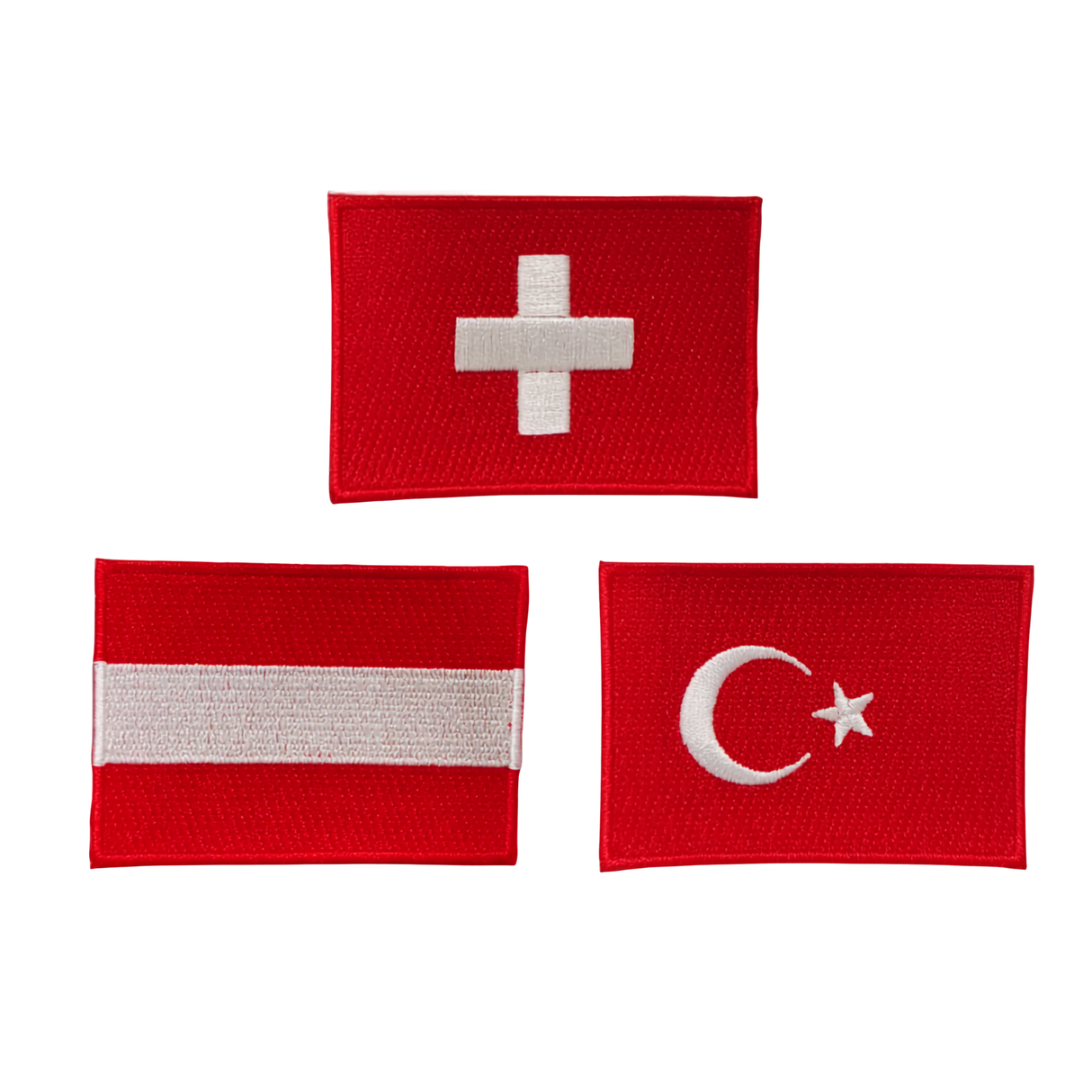 Flaggen Textil Patches
