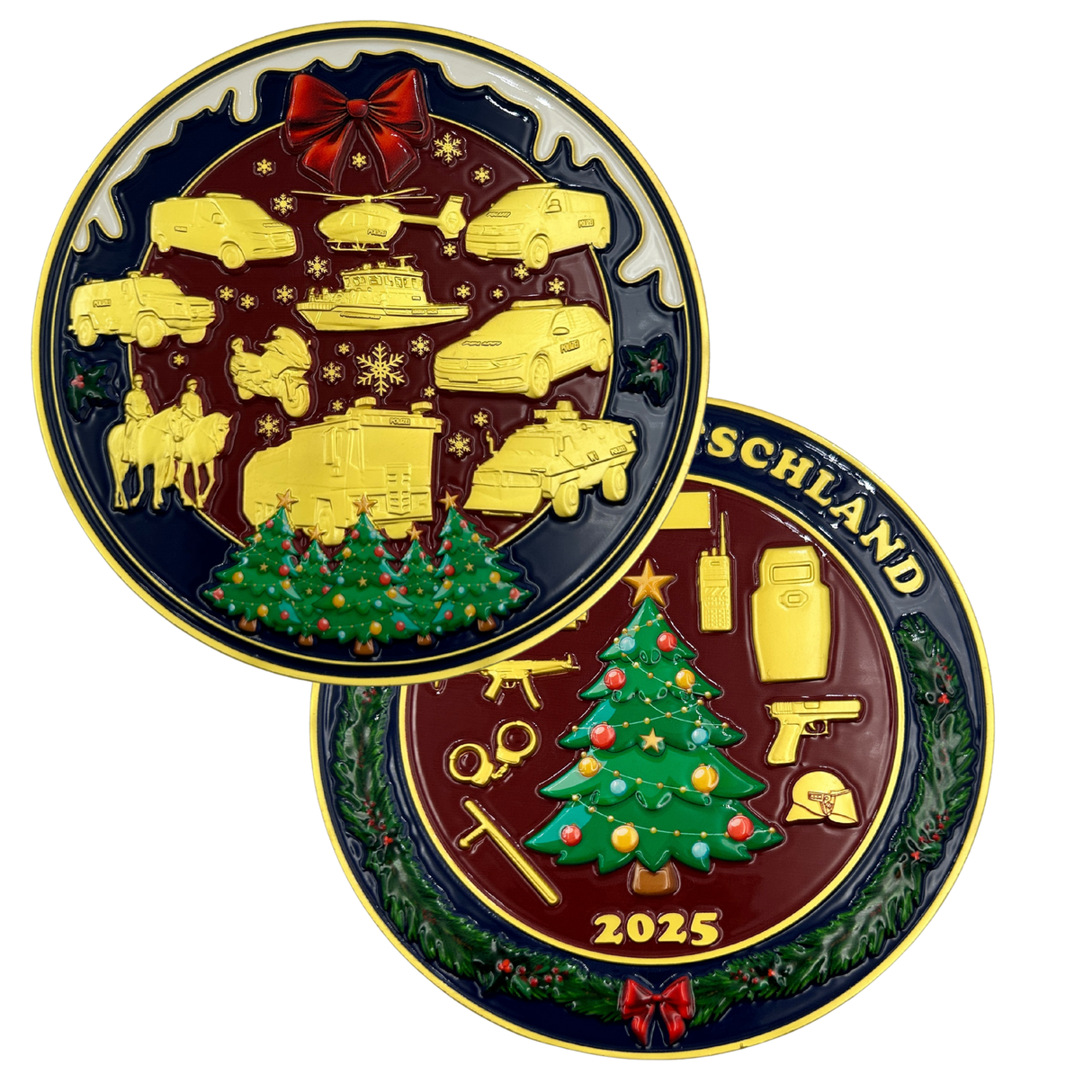 Limitierter XXL Polizei Weihnachtscoin 2025