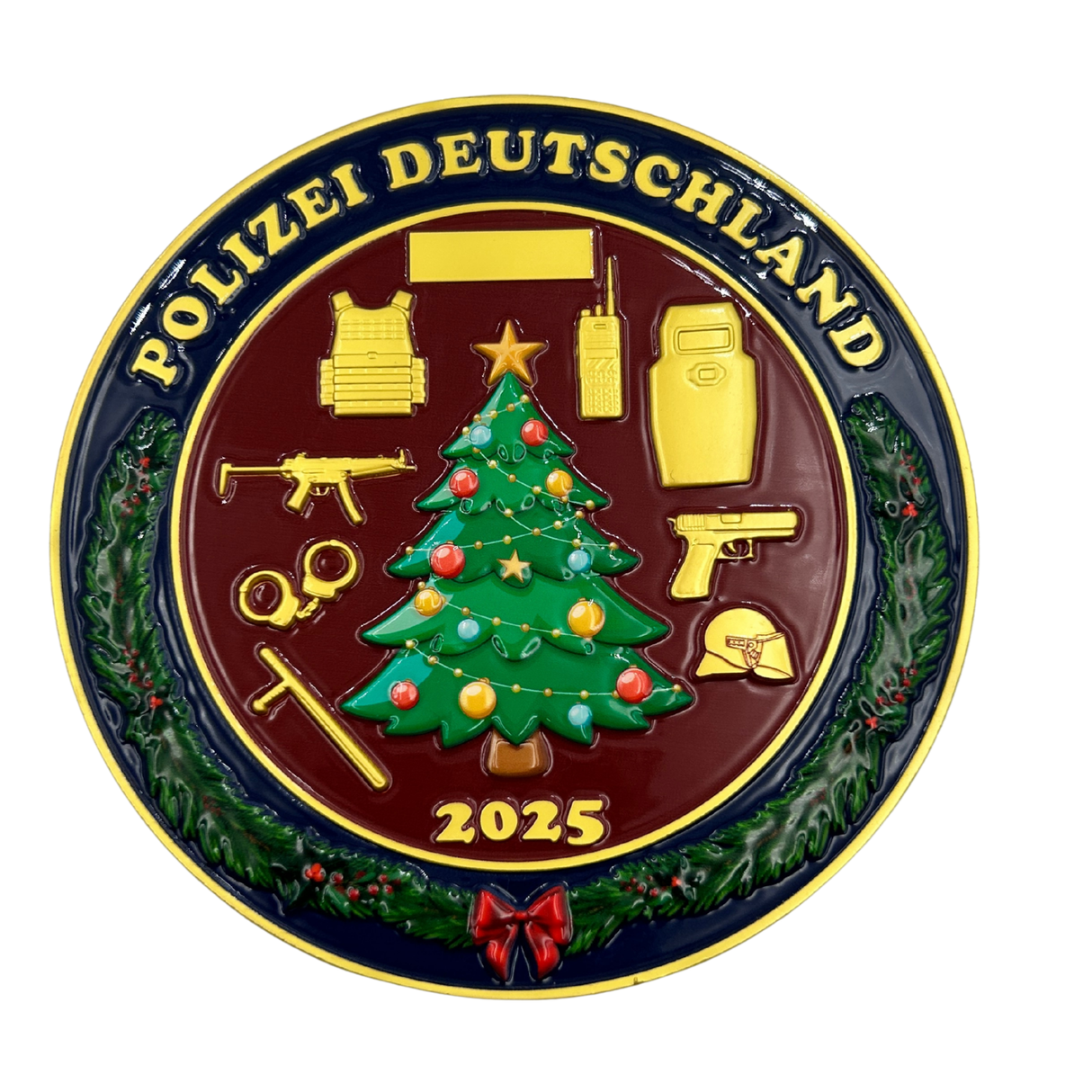 Limitierter XXL Polizei Weihnachtscoin 2025