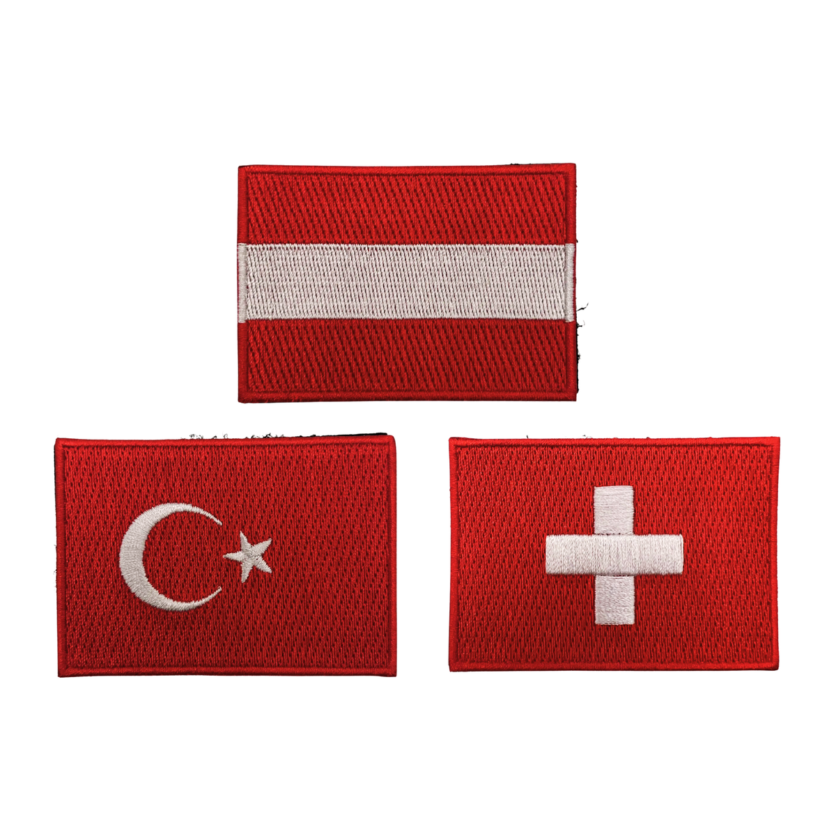 Flaggen Textil Patches