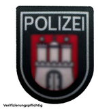 Mini Polizei Bundesländer Textil Patches