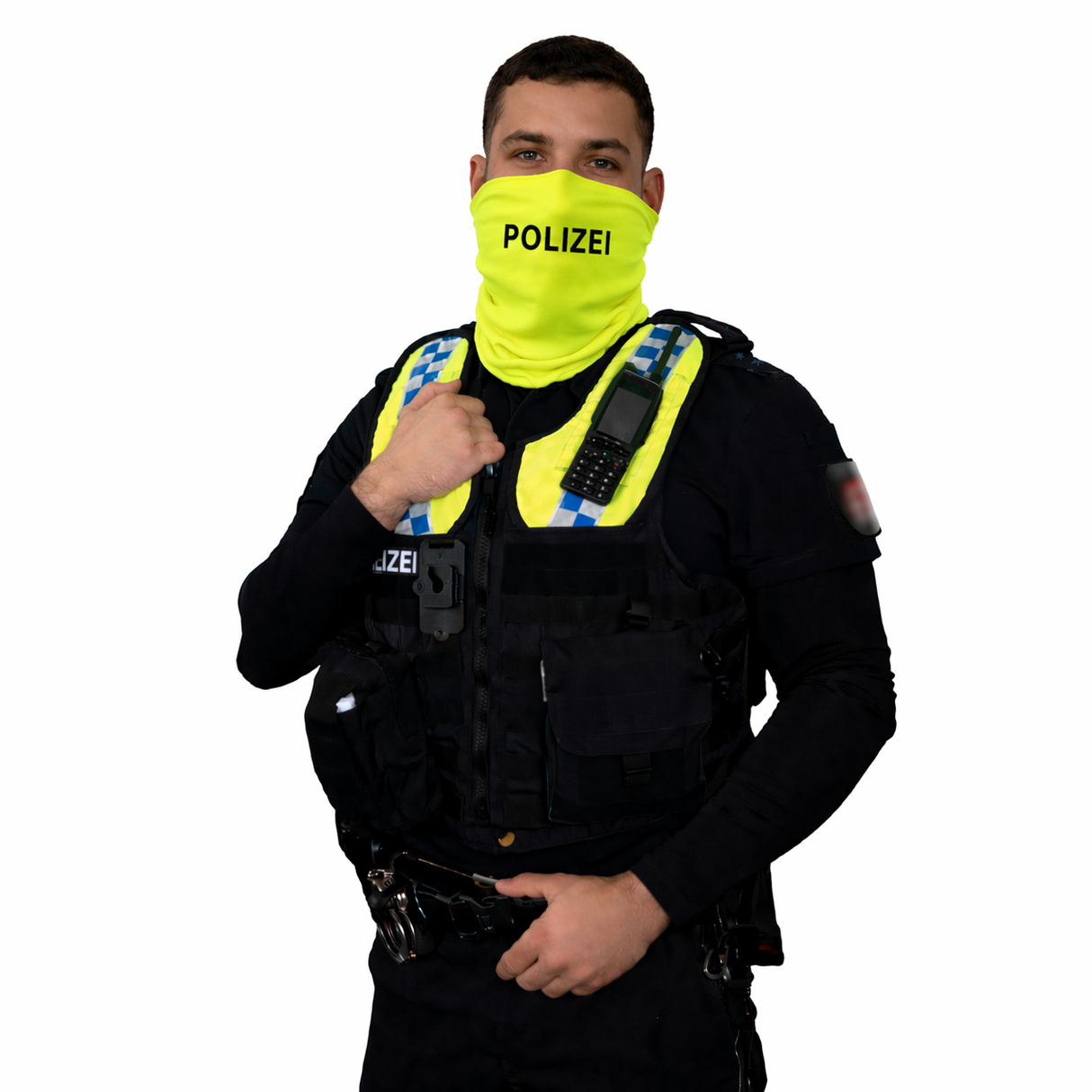 BUFF Cut Polizei Schnittschutz Schlauchschal - Neongelb