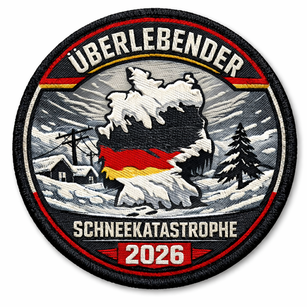 Schneekatastrophe Januar 2026 Textil Patch