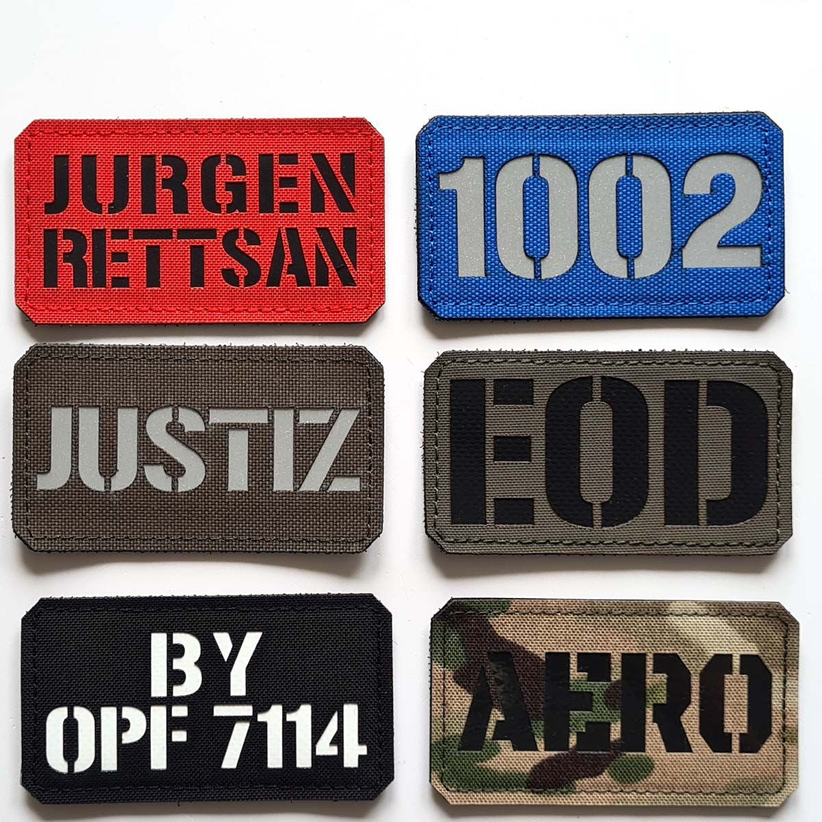 Individuell gestaltbare  Lasercut Textil Patches (Ab 1 Stück)