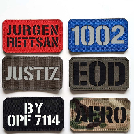 Individuell gestaltbare  Lasercut Textil Patches (Ab 1 Stück)