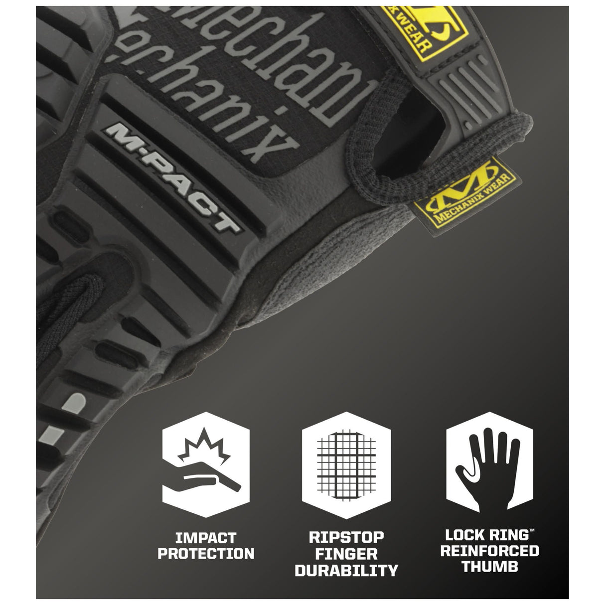 Mechanix Wear Handschuhe M-Pact Covert Gen.3 Schwarz