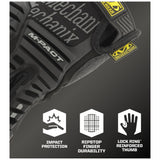 Mechanix Wear Handschuhe M-Pact Covert Gen.3 Schwarz