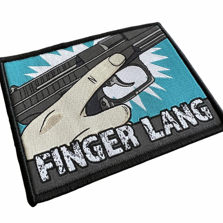 Finger long textile patch