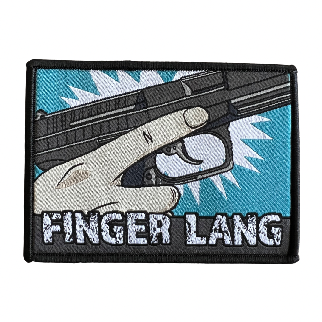 Finger long textile patch