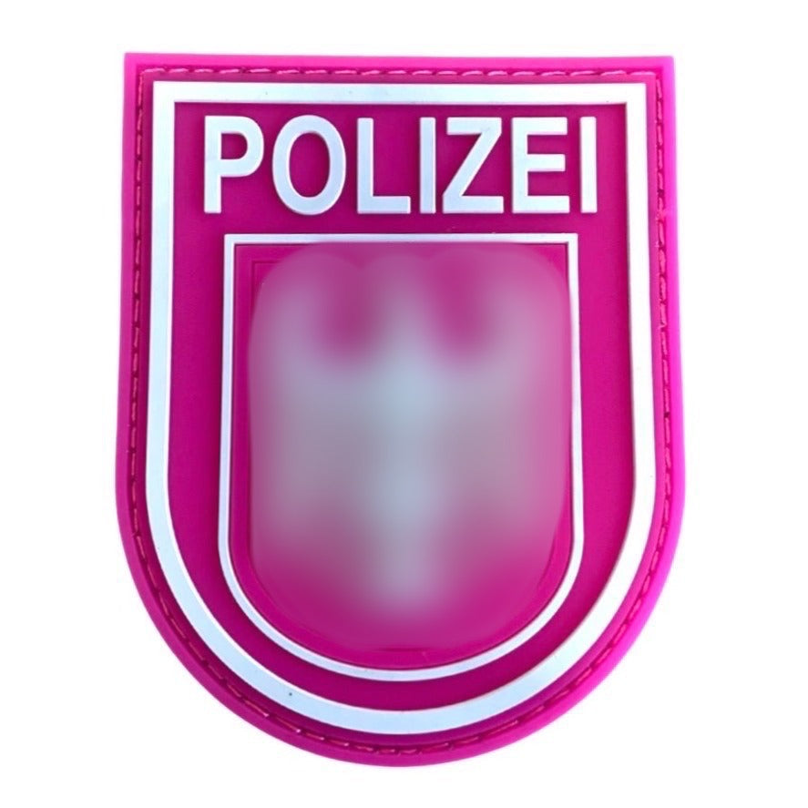 Pink Federal Police Rubber Patch