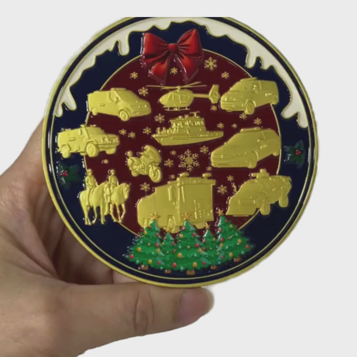 Limitierter XXL Polizei Weihnachtscoin 2025