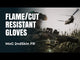 MoG Masters of Gloves 2ndSkin FR Black Schnitt / Flammen/ Schlagschutzhandschuhe