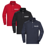Individualisierbares Einsatz-Sweatshirt Half-Zip