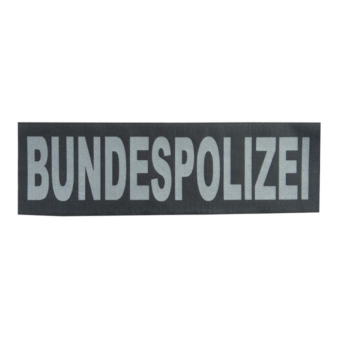 XXL FEDERAL POLICE lettering reflective patch 10 x 33 cm