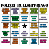 Polizei Bullshit Bingo Tasse