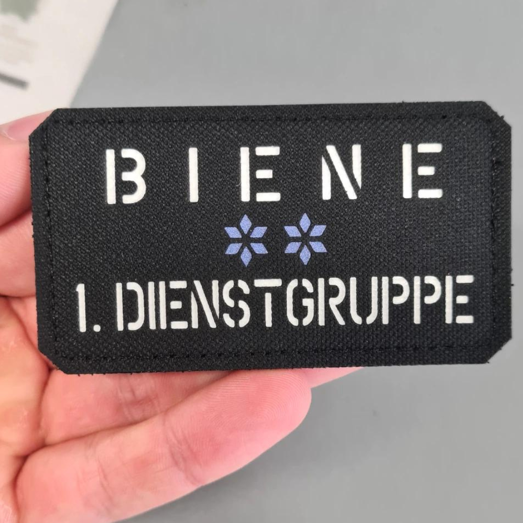 Individually designable laser cut textile patches (from 1 piece)