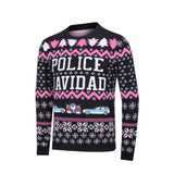 Pink Police Navidad Xmas Sweater - Polizeimemesshop