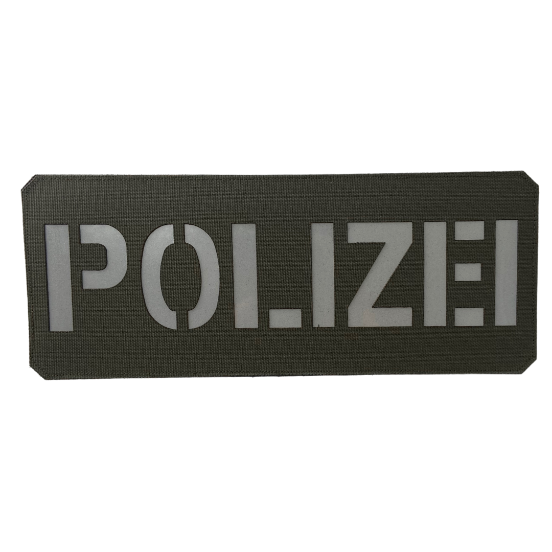 XL Polizei Lasercut Patch Reflective