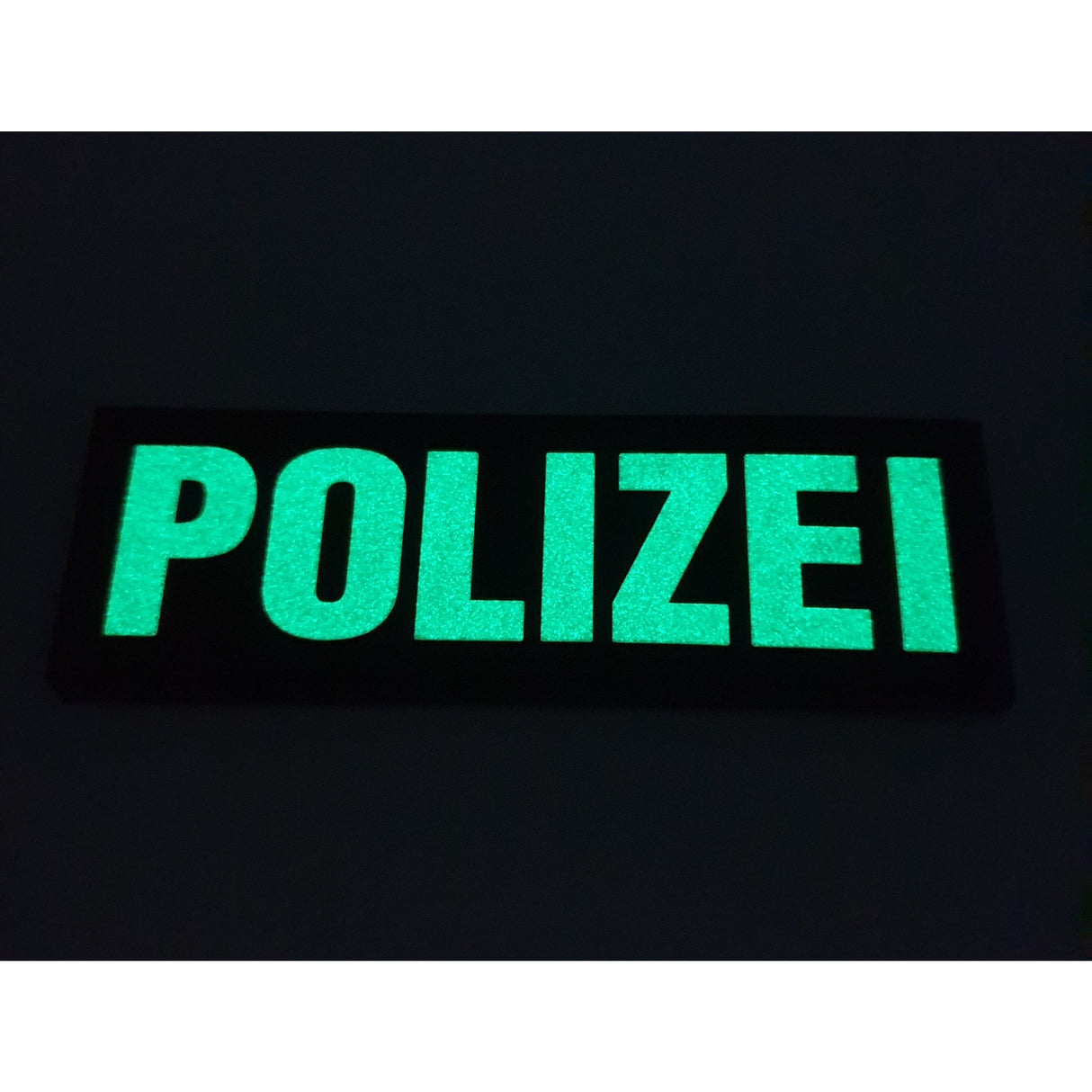 Polizei fluoreszierender Rubberpatch - Polizeimemesshop