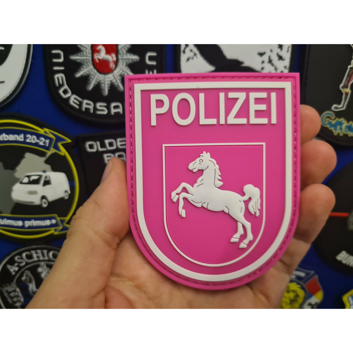 Pink Lower Saxony Rubber Patch