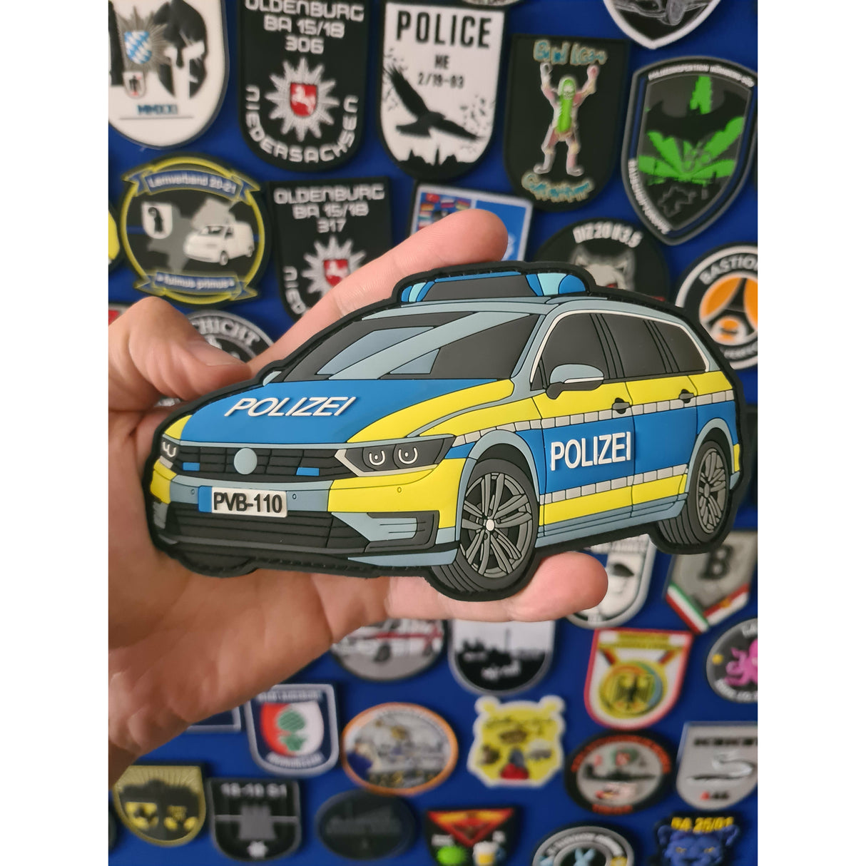 Patrol Car XL Rubber Patch