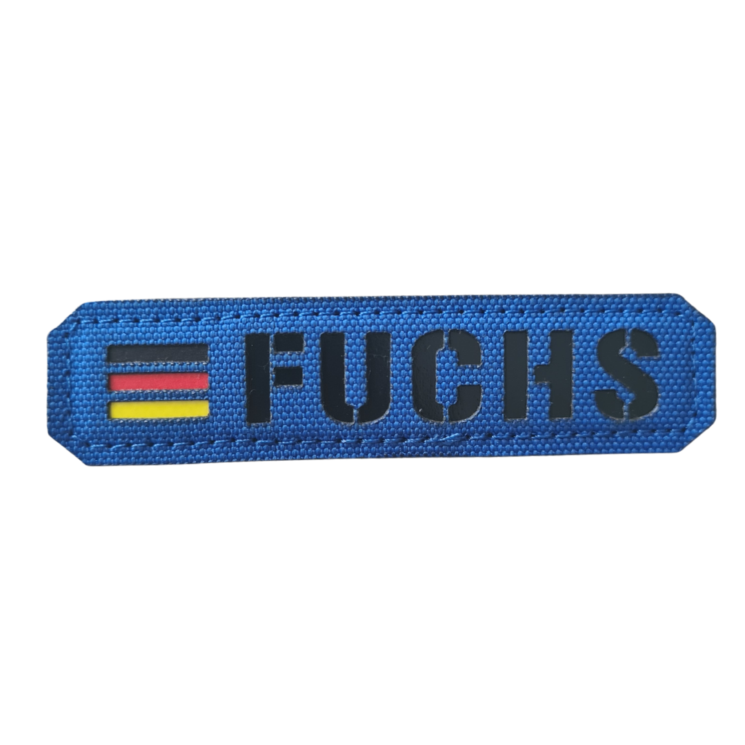 Individual name badges laser cut textile patches (from 1 piece)