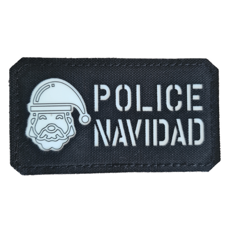 Police Navidad Lasercut "Glow in the Dark" Textil Patches