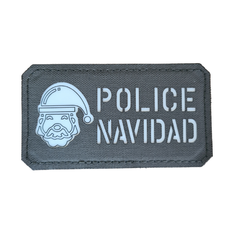 Police Navidad Lasercut "Glow in the Dark" Textile Patches