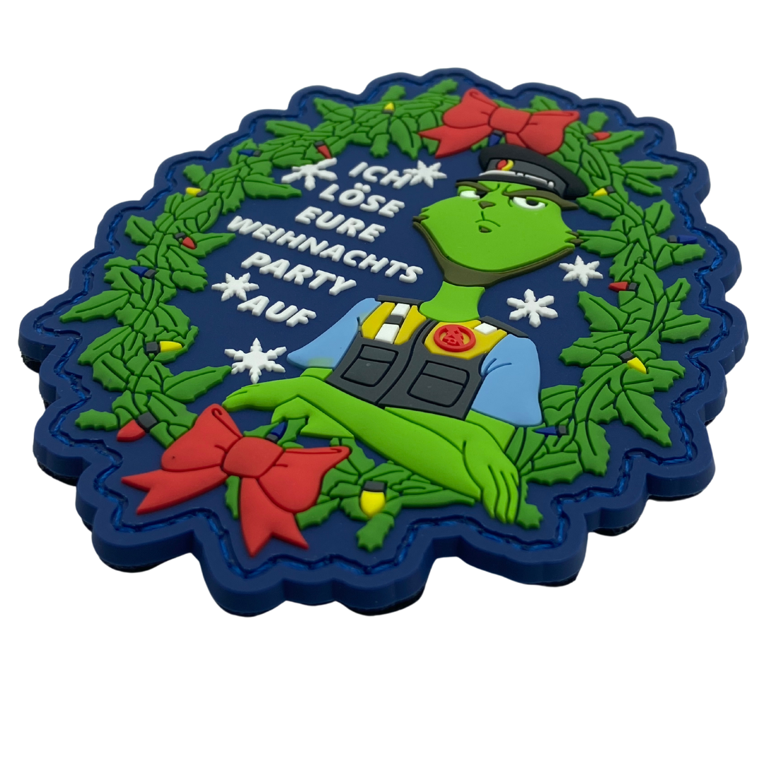 Grinch Xmas Rubber Patch