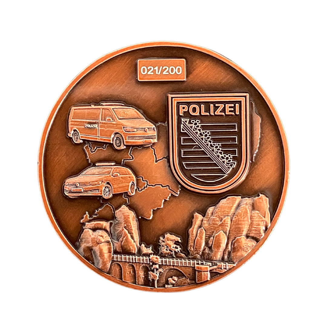 Polizei Sachsen limitierter Sammlercoin #9