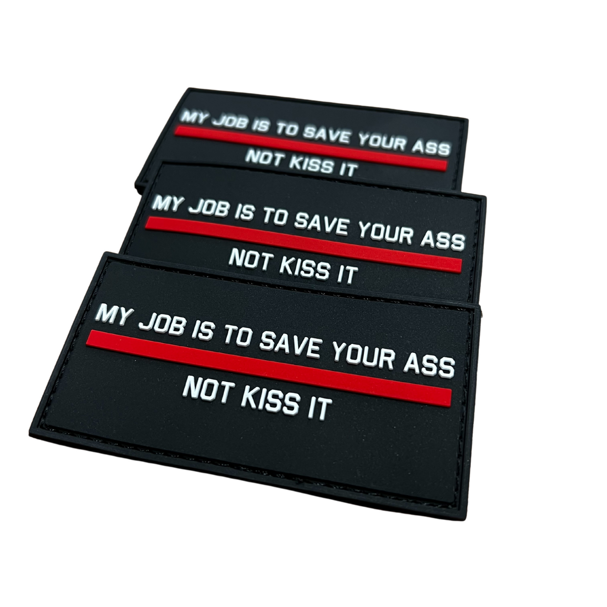 MY JOB IS TO SAVE YOUR ASS Red Edition PVC-Patch