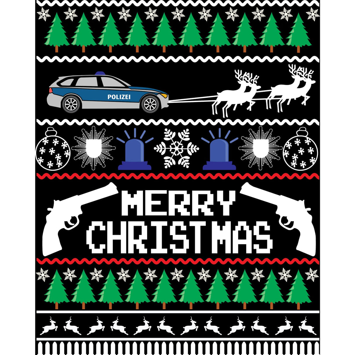 Weihnachtskarten 9er Set - Polizeimemesshop