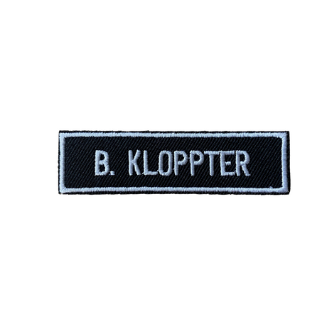 Fake Name Tags Textile Patch