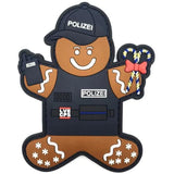 Polizei Lebkuchenmann Patch - Polizeimemesshop
