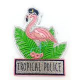 Tropical Police Funpatch Textil Klett - Polizeimemesshop
