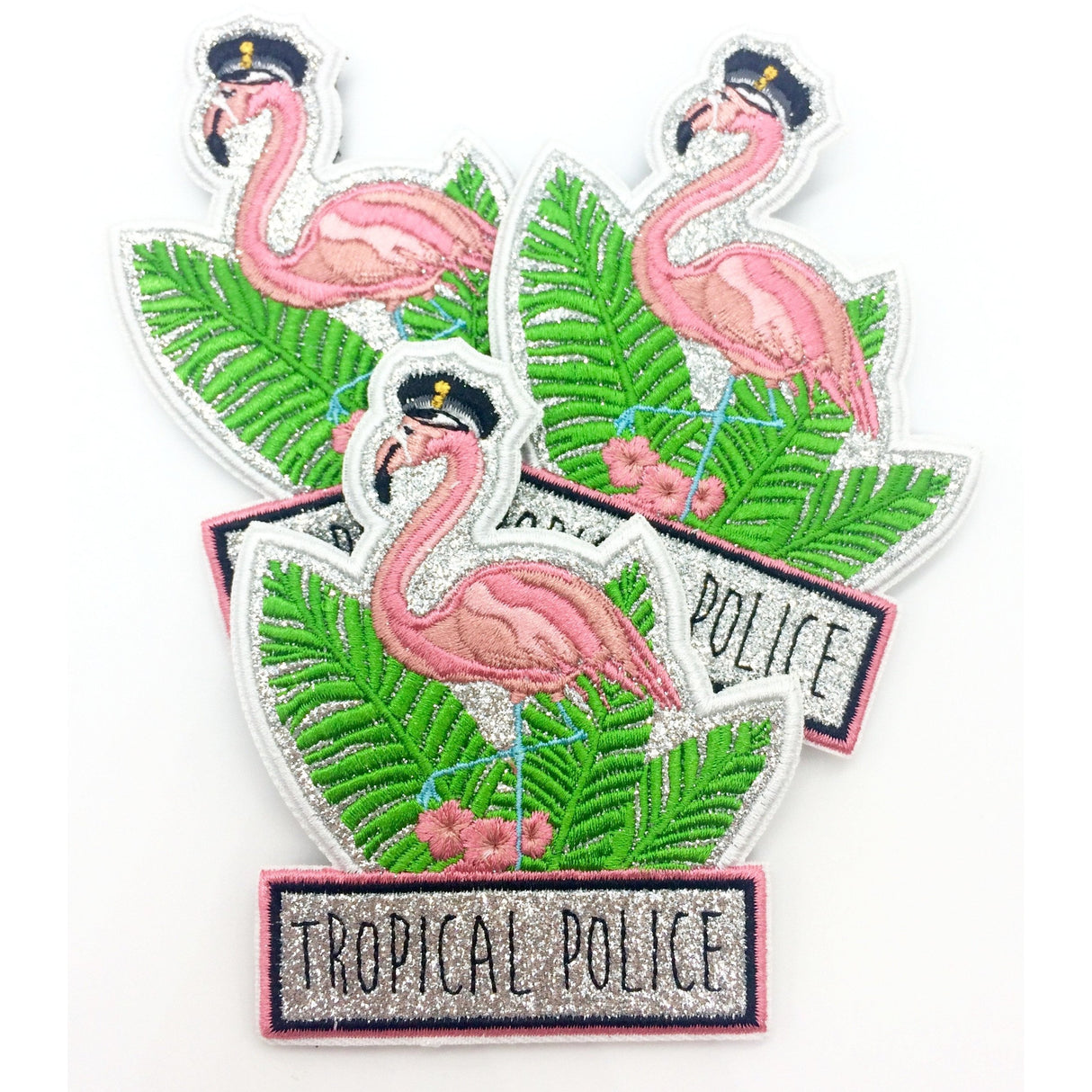 Tropical Police Funpatch Textil Klett - Polizeimemesshop