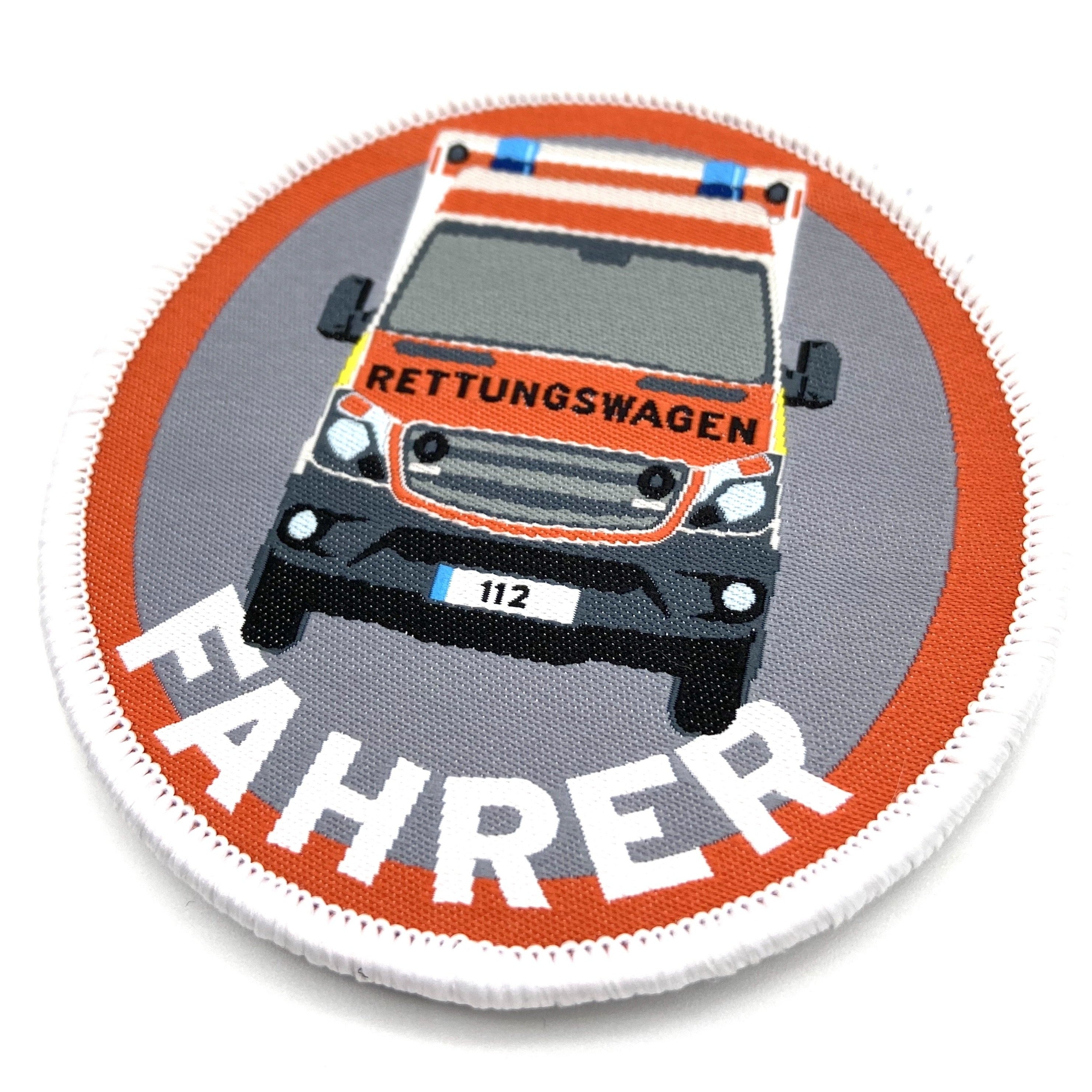 Copytec Patch Rettungshelfer RH – 9,8x6 Cm, Klett, Gedrucktes Motiv