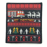 Fire department Xmas textile patch