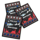 Police bus Police Navidad textile patch
