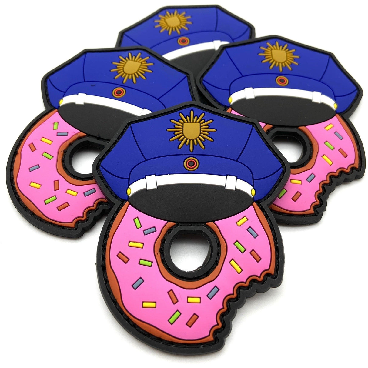 Polizei Donut Rubber Patch - Polizeimemesshop