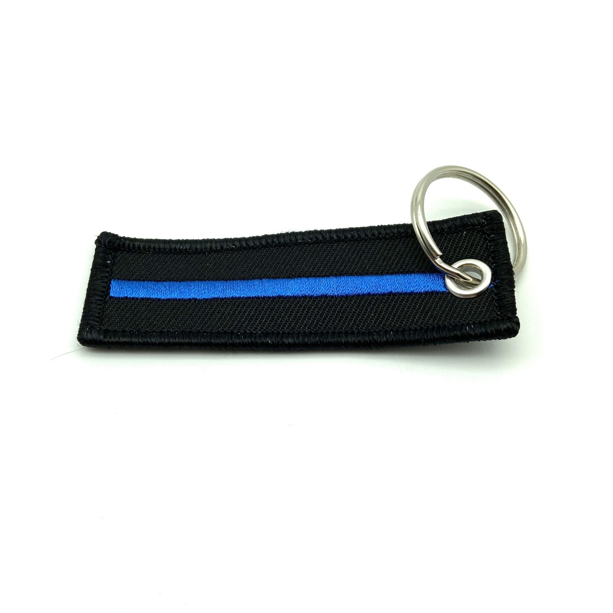 Thin Blue Line Textil Schlüsselanhänger - Polizeimemesshop