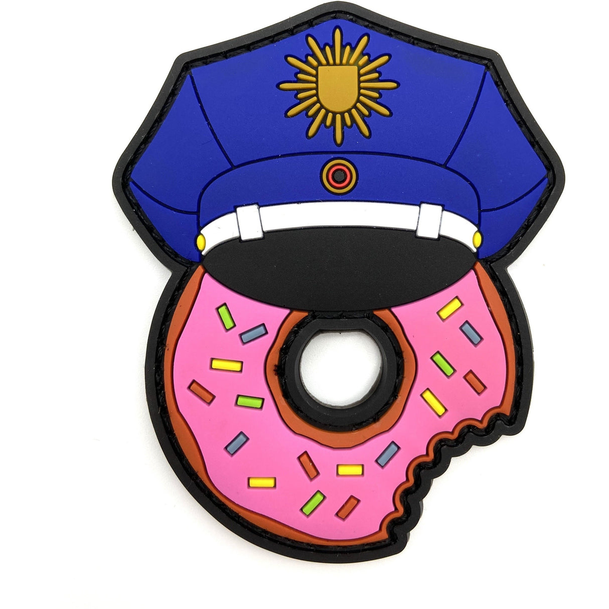 Polizei Donut Rubber Patch - Polizeimemesshop